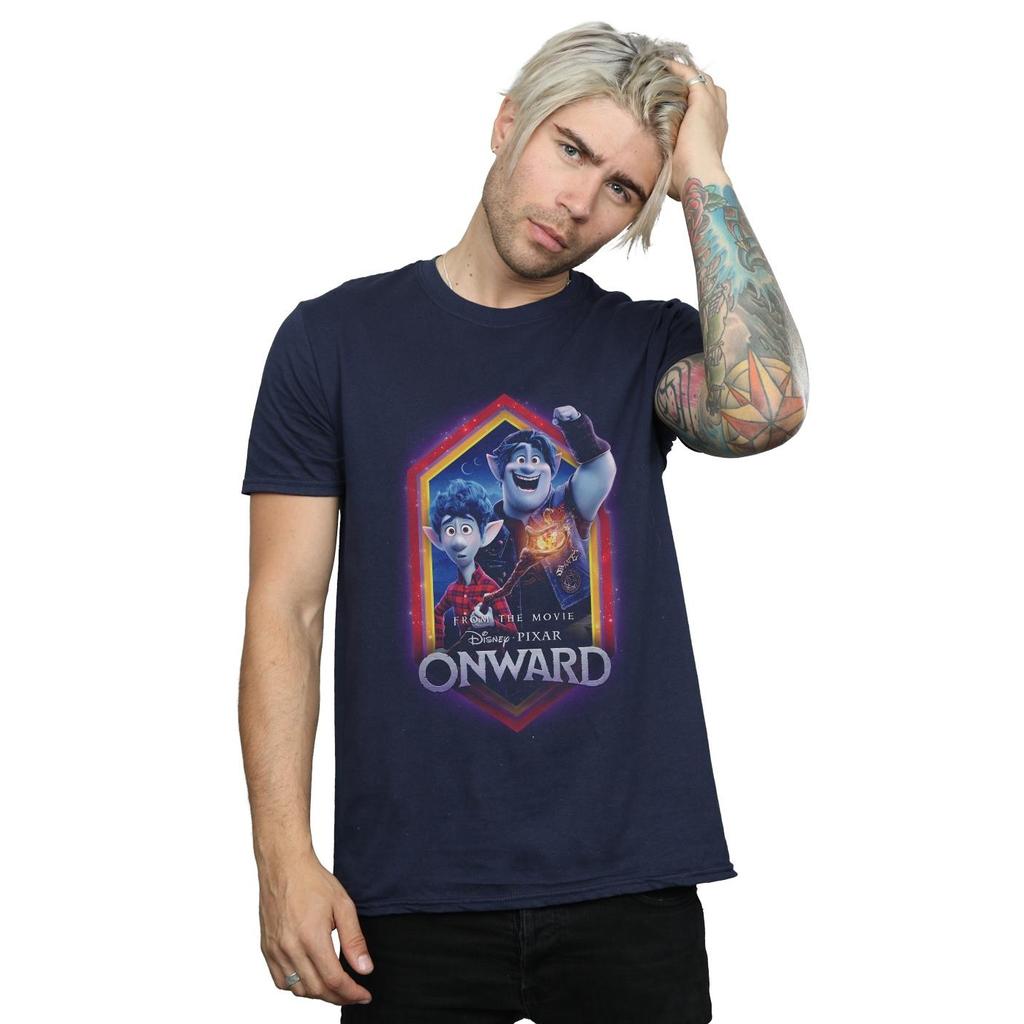 Disney Mens Onward Brothers Crest T-Shirt