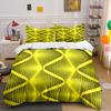 Yellow Zigzag Chevron Pattern. Bedding Sets Duvet Cover Sets Duvet Covers Pillowcases(1*Duvet Cover 2*Pillowcases Without Duvet Insert)