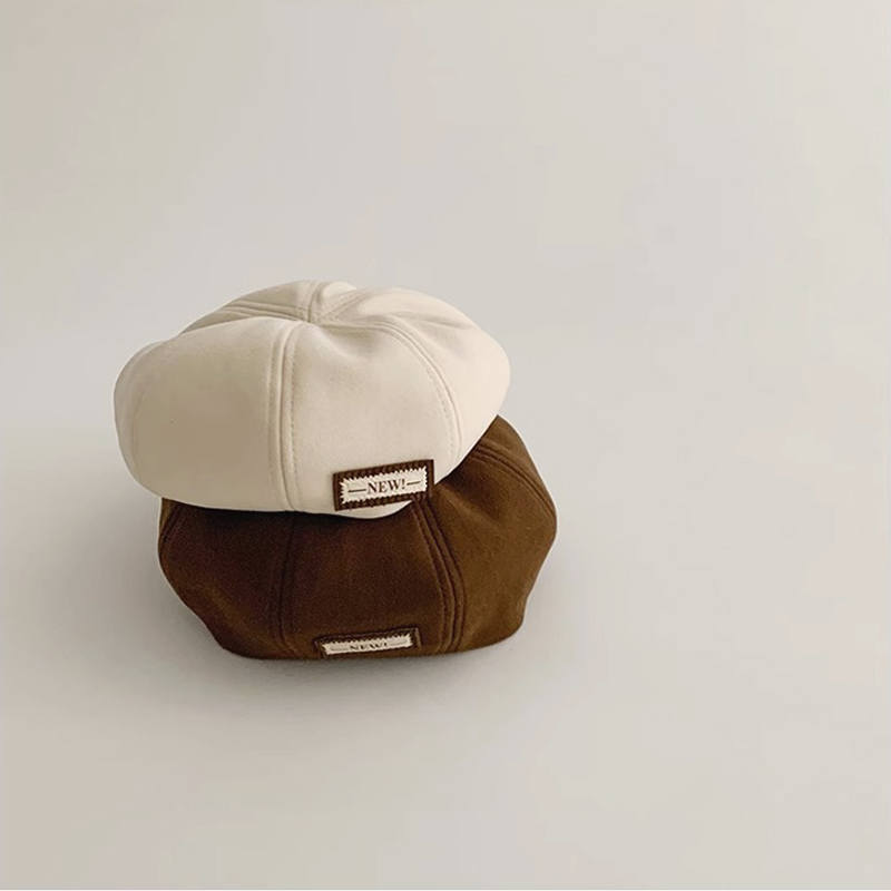 Корейская детская кепка-тыква, однотонный детский берет для мальчиков и девочек 4-10 лет, шапка художника, весенняя хлопковая детская шапочка-бини