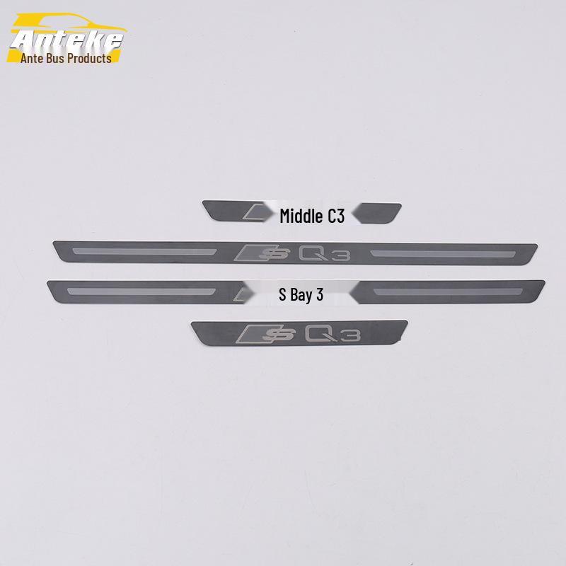 Защита багажника Q3: Защитная накладка на порог и приветственная накладка для внешнего вида автомобиля