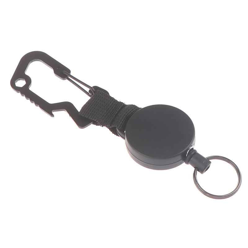 Выдвижной брелок для тяжелых условий эксплуатации, катушка с держателем бейджа с зажимом для карабина Multitool