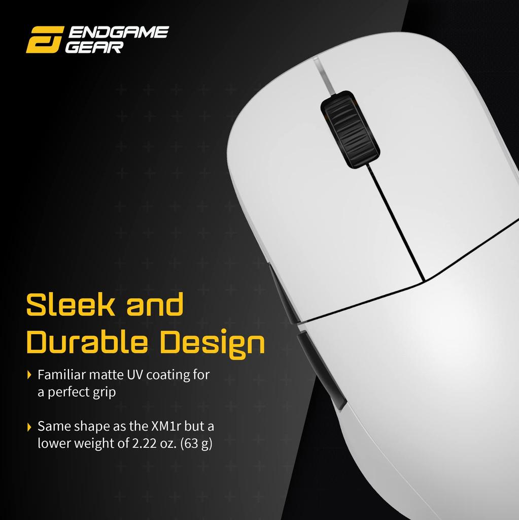 ENDGAME GEAR XM2we Wireless Gaming Mouse, White (EGG-XM2WE-WHT)