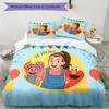 3pcs Ms. Rachel Bedding Set Duvet Cover Closure Includes 1 Duvet Cover & 2 Pillowcases, Soft and Comfortable for All Seasons.