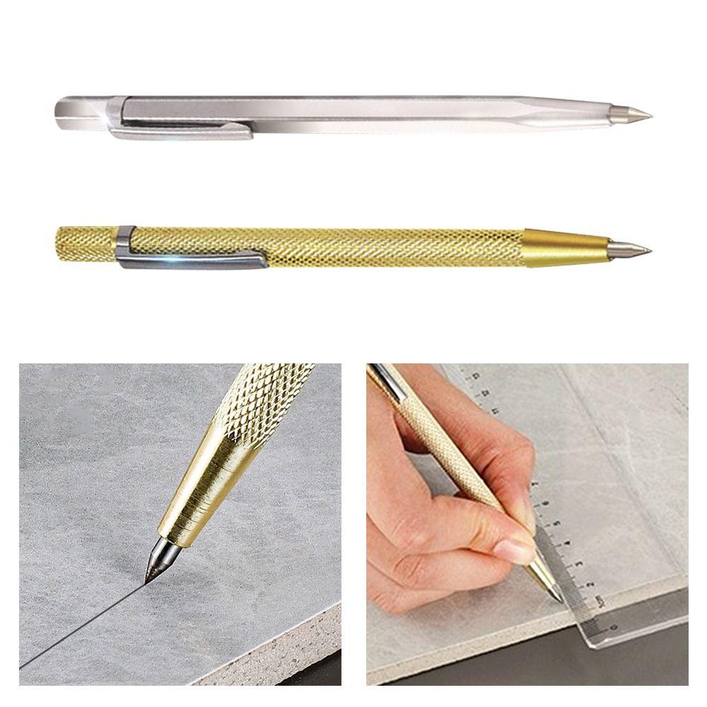 2 шт. Алмазная стальная alloy Marking Pen Карбидный скрайбер Маркер Карбидный наконечник Разделение Специальная ручка для керамической плитки