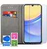 Чехол для Samsung Galaxy A15 4G/A15 5G SMART MAGNETIC BOOK ЗЕЛЕНЫЙ + Стекло