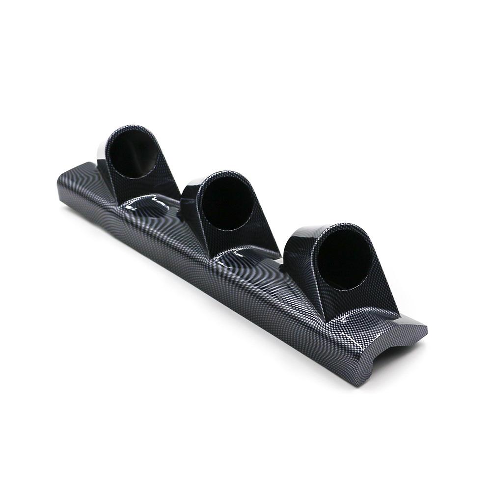 Universal 52mm 3 Hole Right Hand Drive Holder Auto A Pillar Carbon Fiber Triple Gauge Holder Gauge Pod