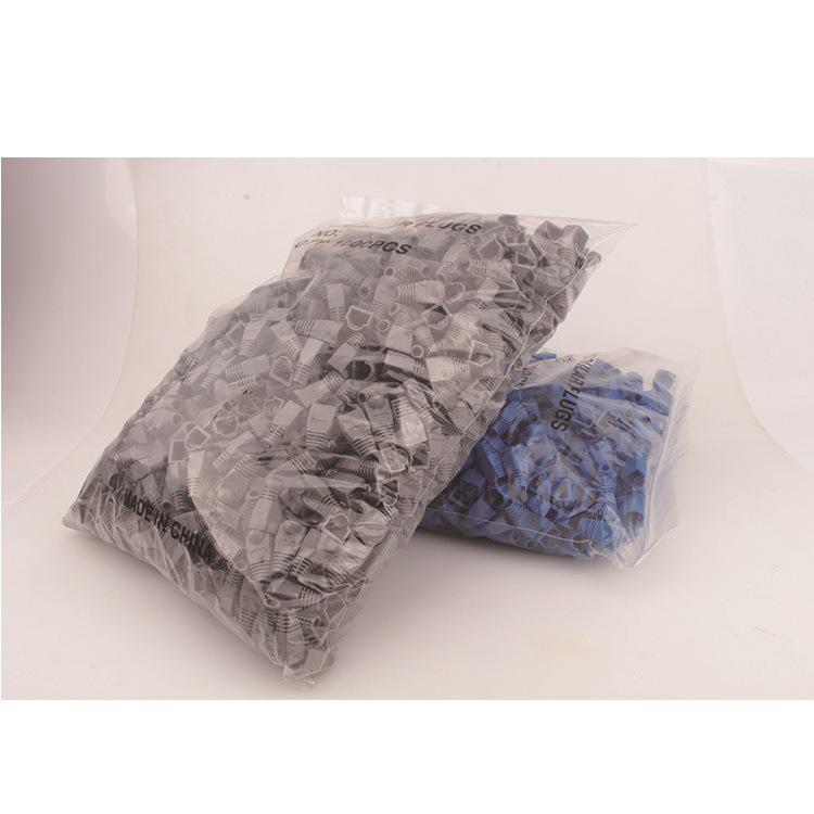 Упаковка из 1000 штук оболочек сетевых кабелей RJ45 и защитных кристаллов (6/7мм)