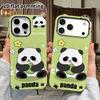 Чехол для телефона: 2D плоский дизайн, подходящий для iPhone 18 17 16 15 14 13 Pro, защитный чехол-пленка, парный стиль, панда цвета маття, Рождество и Хэллоуин г