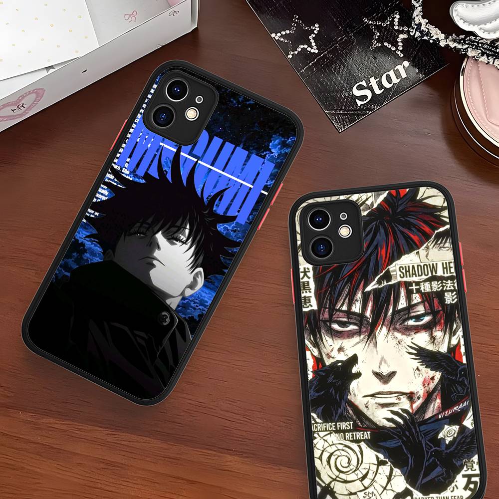 Чехол для телефона с персонажем аниме F-Fushiguro M-Megumi для IPhone 16e 16 15 14 13 12 11 Pro Max X XS Max Plus Матовый Прозрачный