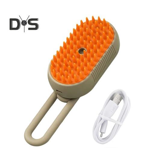 3 в 1 паровая щетка для домашних животных USB-зарядка щетка для груминга самоочищающийся спрей расческа для кошек распутывающая шерсть домашних животных массажная щетка