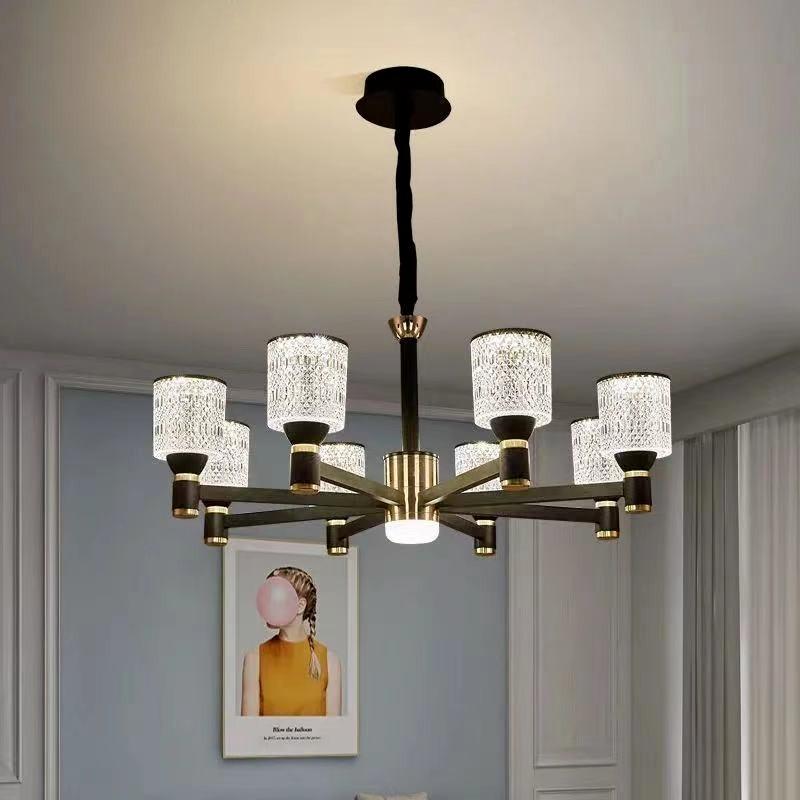 Скандинавский современный минималистичный светильник для гостиной, столовой, светильник для спальни, европейское роскошное атмосферное освещение, домашнее освещение