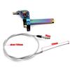 22mm CNC Aluminum Accelerator Throttle Twist Grips Throttle Cable For 50 70 110 125 250 350 Dirt Bike Motorcycle Parts,Colorful..
