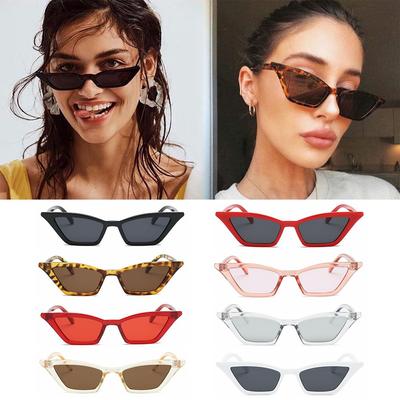 Женские солнцезащитные очки Cat Eye с пластиковой оправой, модные, с маленькой оправой, защита от УФ-лучей 400, солнцезащитные очки, уличные очки, летние очки для улицы