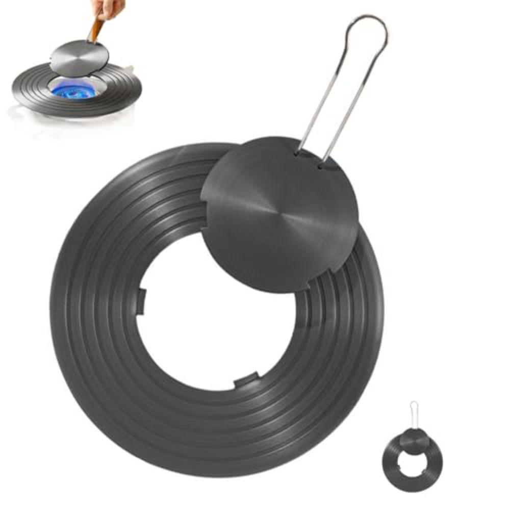 Aluminum Alloy Gas Stove Heat Diffuser Plate Removable Handle Heat Diffuser Tray Simmering