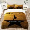 3Pcs Hamilton American Musical Star Bedding Set Quilt Cover Pillowcase Home Christmas Xmas Halloween Gift 1 Duvet Cover 2 Pillowcase M924236