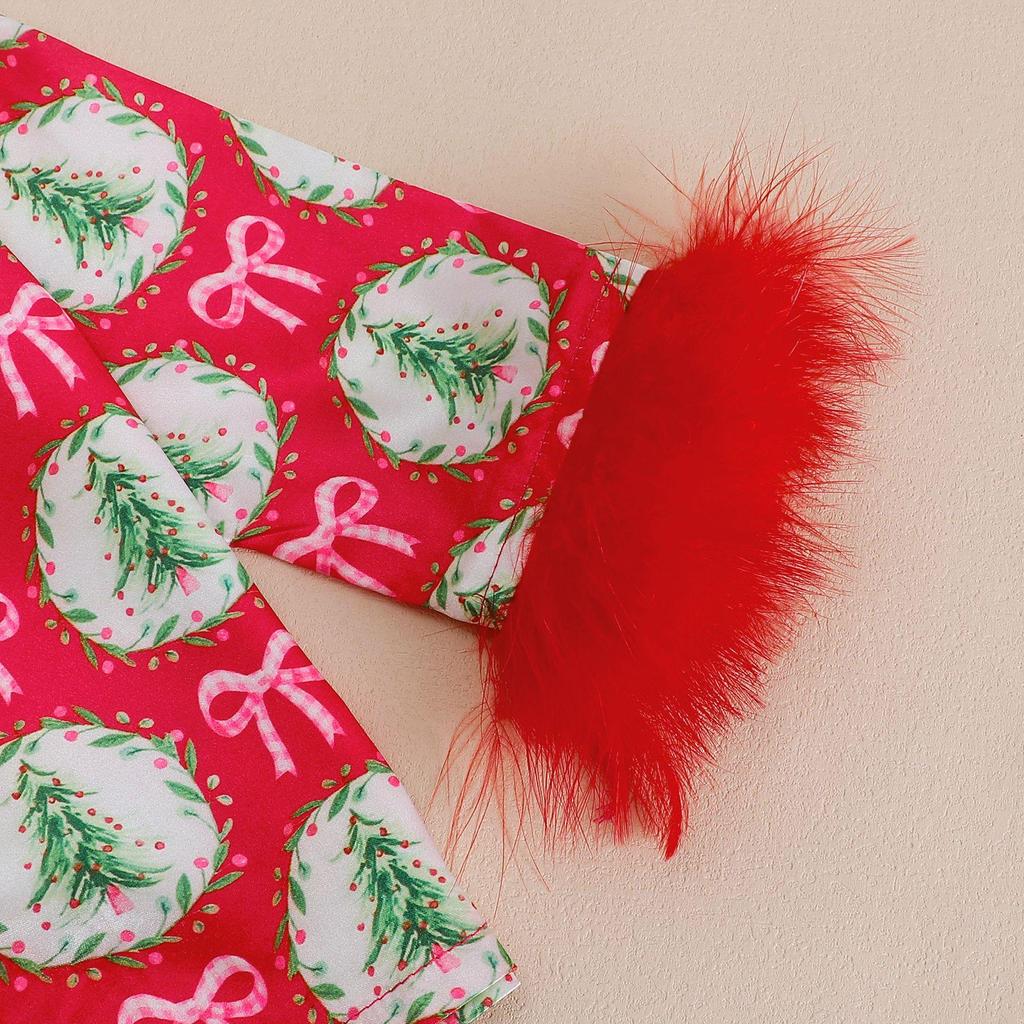 Trendy Girls' Plush Pajama Set - Autumn/Winter Long-Sleeved Top and Pants