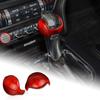 AIRSPEED for Mustang Gear Shift Knob Cover Carbon Fiber Interior Accessories Sticker for Ford Mustang 2015 2016 2017 2018 2019 2020 2021 2022 2023