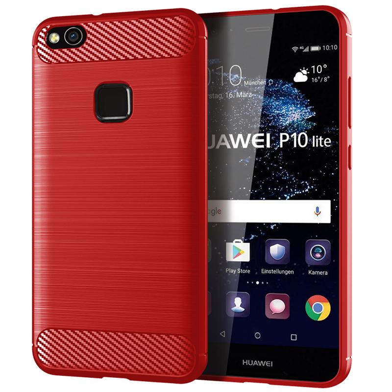 Для Huawei P10 Lite силиконовый чехол противоударный чехол для p10 lite мягкие чехлы для телефонов для P10lite чехол из углеродного волокна Coque Fundas