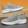 Men's Shoes Summer Hollow Mesh Shoes Mesh Breathable Thin Lightweight Casual Sports Shoes Large Size Thick-soled Travel Running Shoes