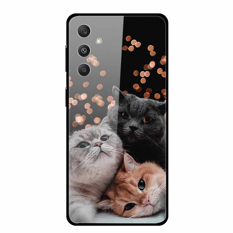 For Samsung Galaxy S25 Plus Case S 25 Plus Coque Hard Back Cover Tempered Glass Case For Samsung A55 A16 Phone Case Soft Bumper