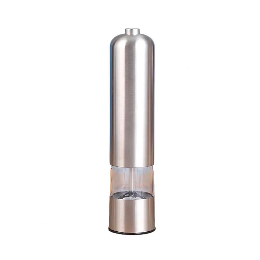 Электрическая мельница для соли и перца, набор для работы одной рукой, нержавеющая сталь, мельница для специй с подсветкой, автоматическая мельница для перца для кухни