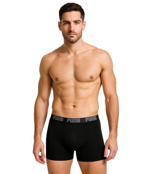 Puma Men Basic Boxer 2-Pack black gray [521015001 691] size XL