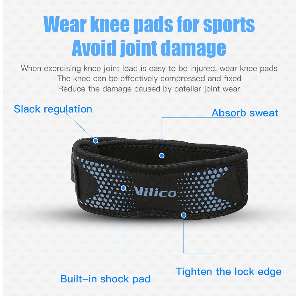 Patella Knee Strap Adjustable Knee Brace Patellar Tendon Stabilizer Support Band For Soccer Basketball Running Jumper Gym Squat