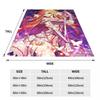 Асуна Юки Флисовое одеяло Sword Art Online Аниме Забавное плед для дивана кровати гостиной 150*125см Одеяло