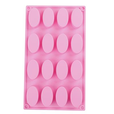 16 полостей овальной формы, форма для выпечки мыла, силиконовая форма, лоток, домашнее ремесло