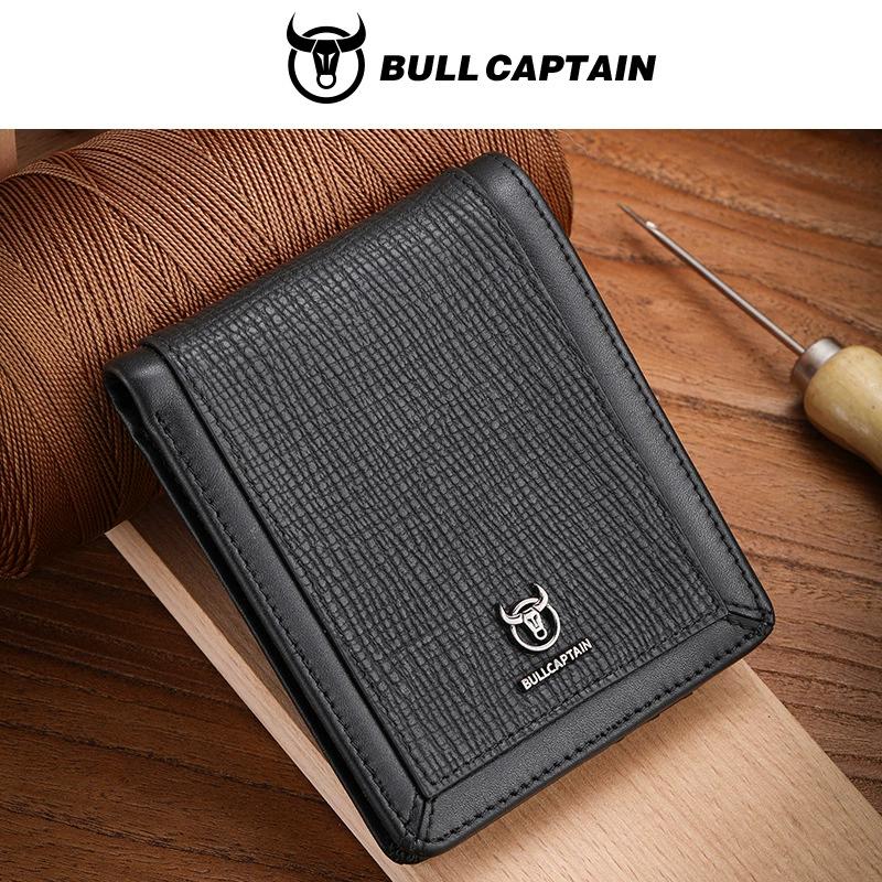 BULLCAPTAIN Кожаная мужская сумка для ключей, модные сумки для хранения, автомобильный чехол, компактный мини-держатель для карт, портмоне, мужской брелок для ключей Батлера