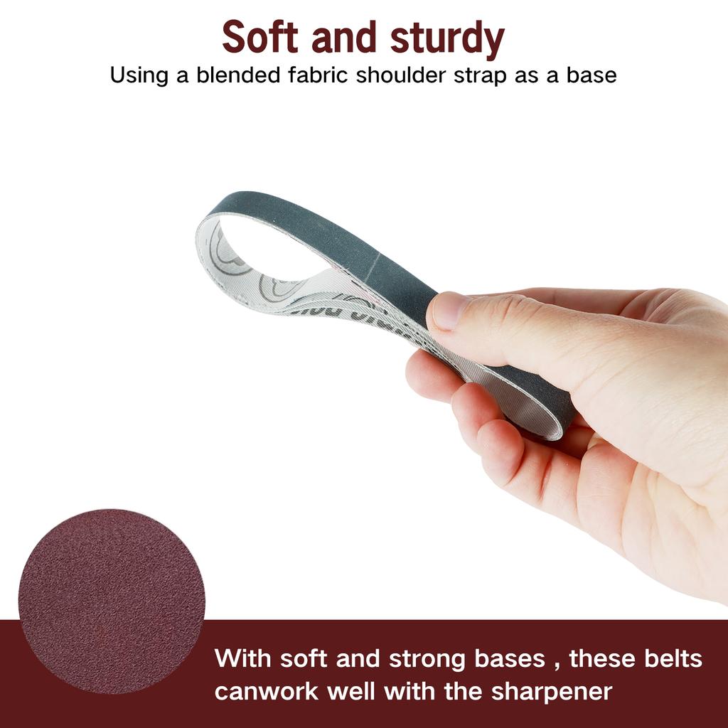 Комплект из 36 шлифовальных лент, износостойкая ленточная шлифовальная бумага, прочная шлифовальная абразивная лента, набор для замены шлифовальных лент