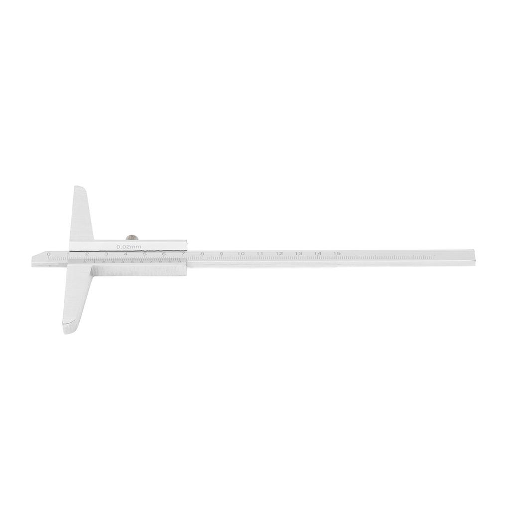 Depth Vernier Caliper High Carbon Steel Measuring Tool for Metal Processing 0.02mm Accuracy0150mm
