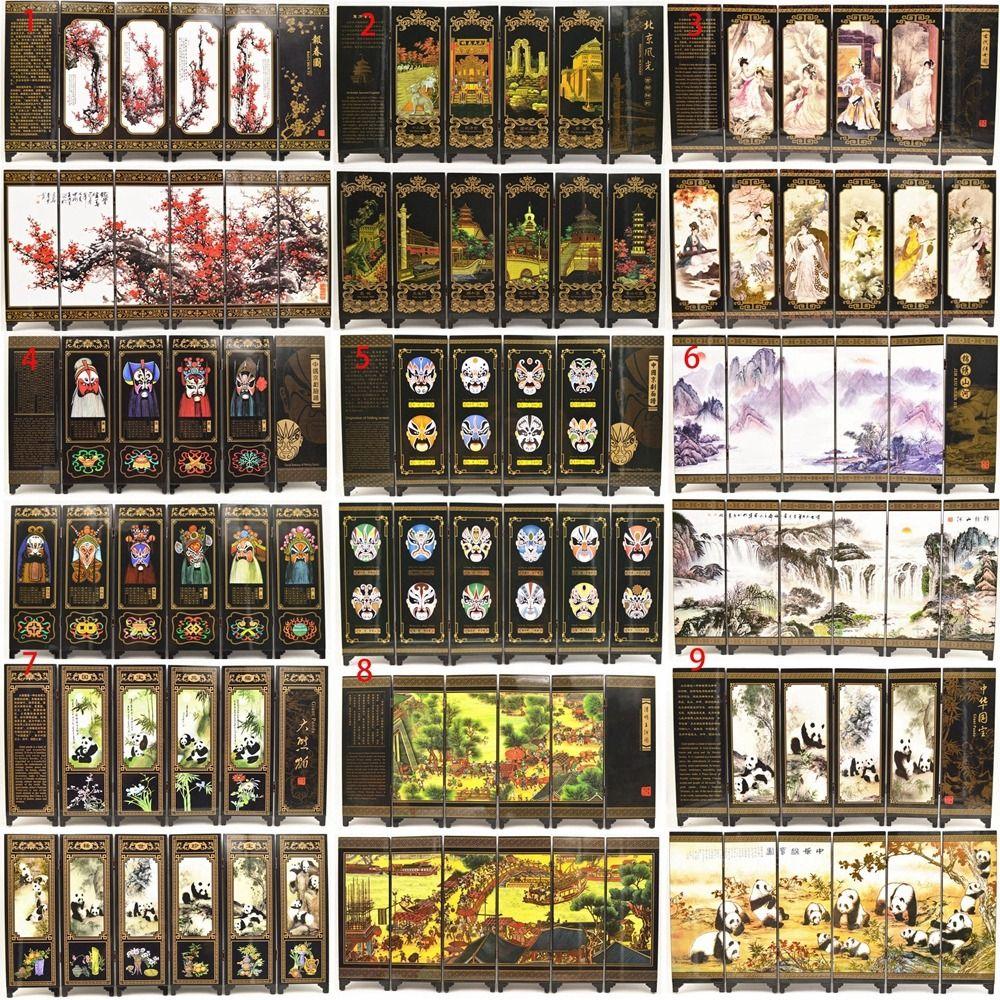 Традиция Особенность Путешествия Сувениры Антикварная Лаковая Посуда Ширмы для Комнат Китайская Настенная Ширма Украшения