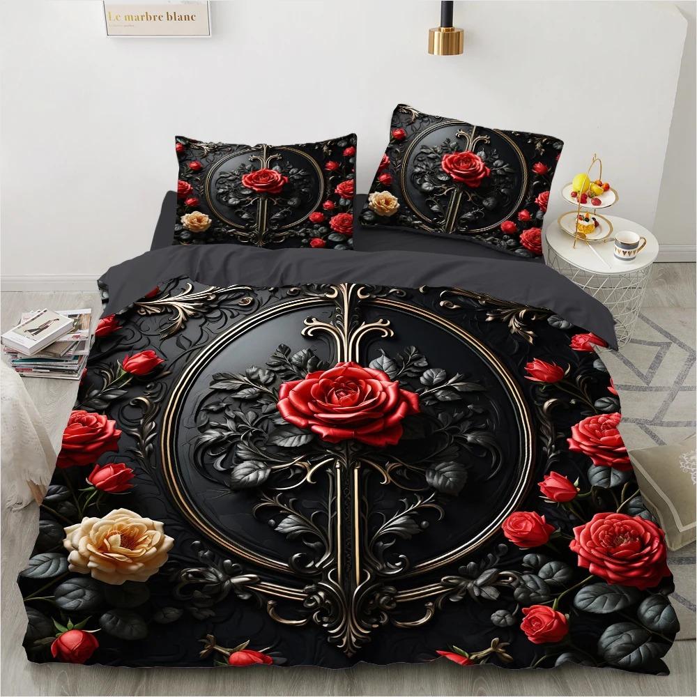 Комплекты постельного белья 3d Пододеяльник Комплект 23 шт DuvetQuiltComforter Комплекты постельного белья постельное белье Boho Damask Garden Blue butterfly