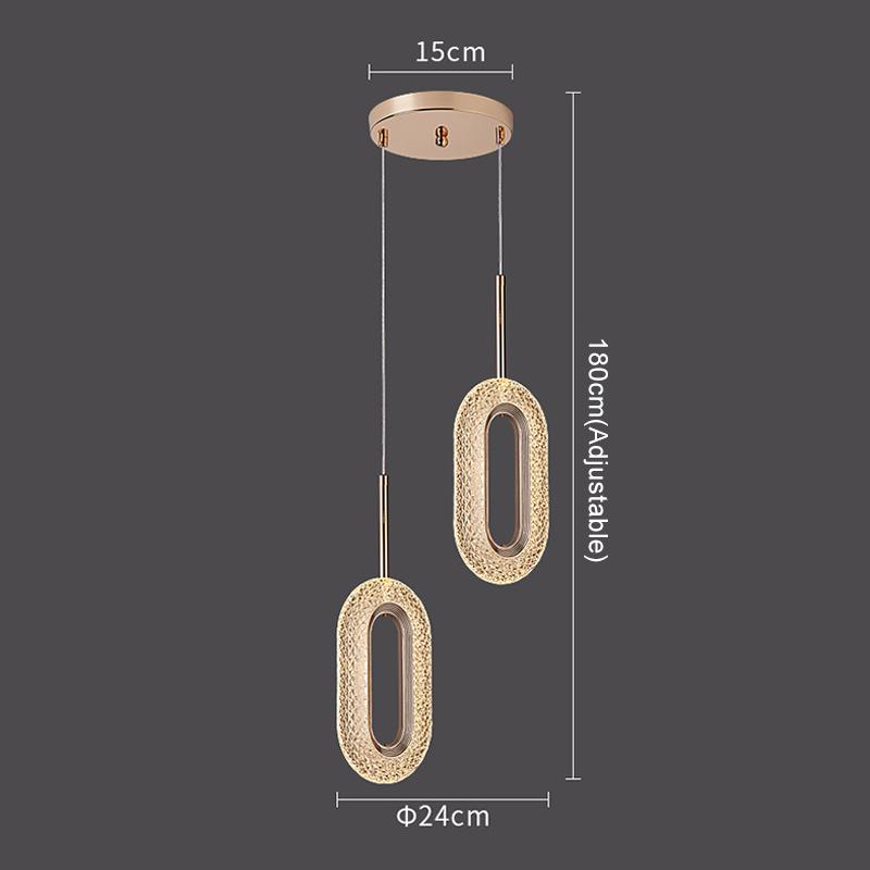 Современные хрустальные светодиодные подвесные светильники, внутреннее освещение для домашнего декора, светодиодные светильники для гостиной, спальни, прикроватная подвесная лампа