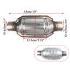 2.5" Universal Exhaust Catalytic Converters Catalytic Converter w/Guard Shield For Ford/Chevrolet Silverado Stainless Steel
