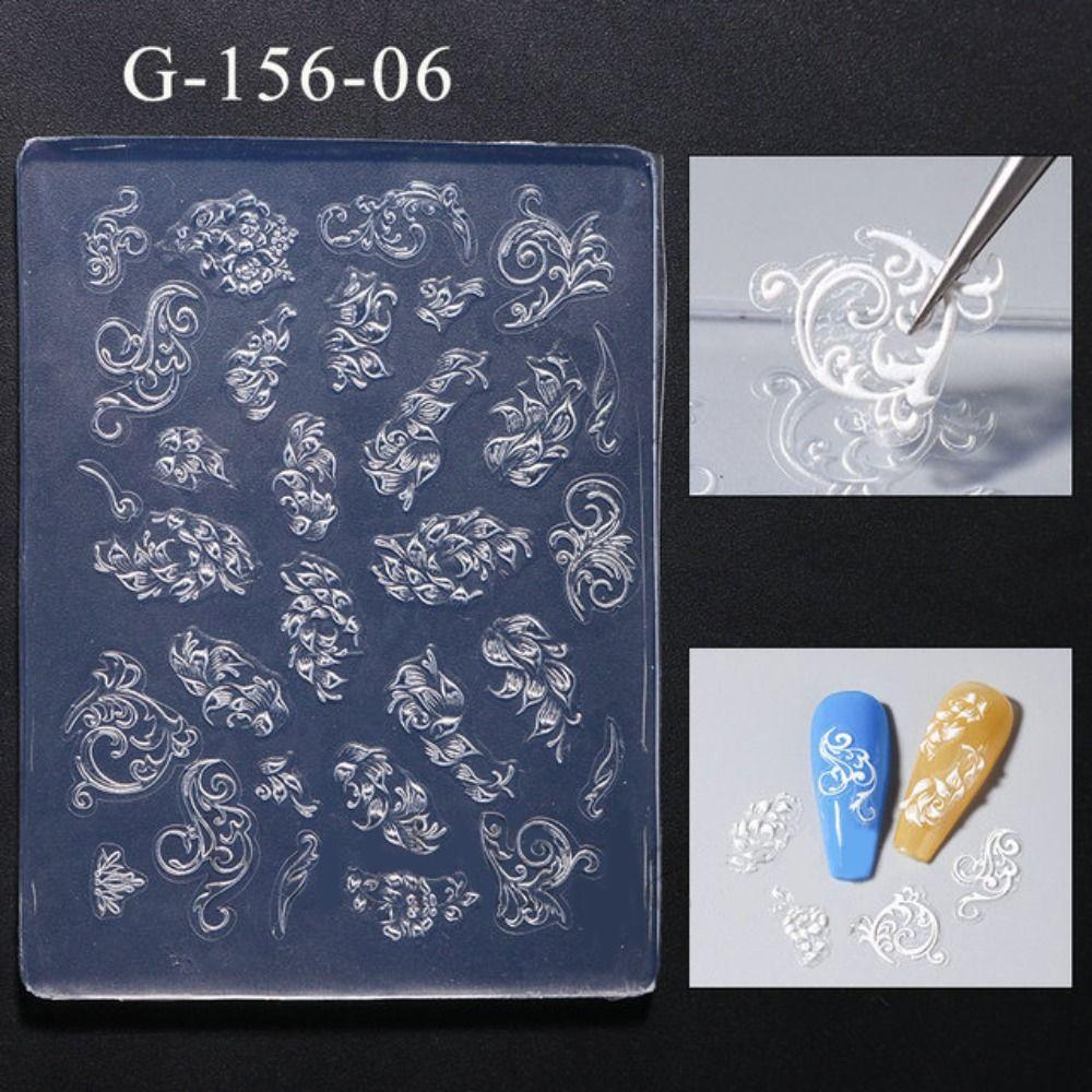 Winter Sweater Nail Carving Manicure Tool Snowflake Relief Mould Hot Gel Stencils for nail diy