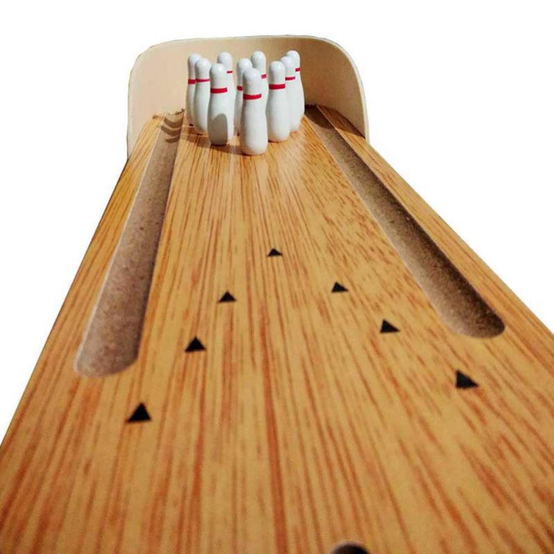 Настольный игровой набор для боулинга, домашний деревянный мини-1 комплект, интерактивные игрушки для родителей и детей, рождественские подарки, развитие интеллекта