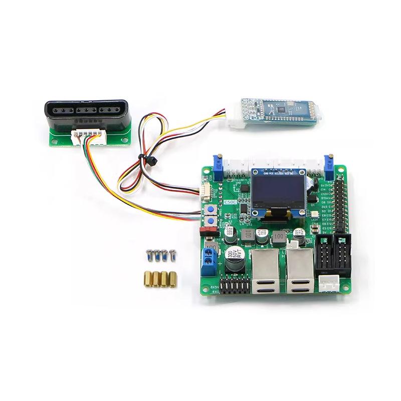 C50C ROS Robot Control Board: Integrated Drive-Control, Brushed Motor, Four-Wheel Drive AGV Chassis for Unmanned Robotics.