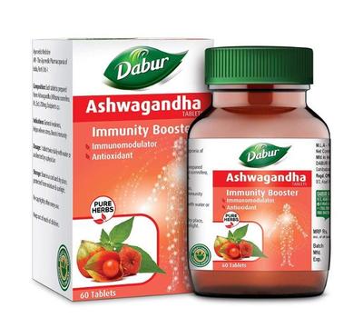 Усилитель иммунитета Dabur Pure Herbs Ashwagandha Tablet 60Tab