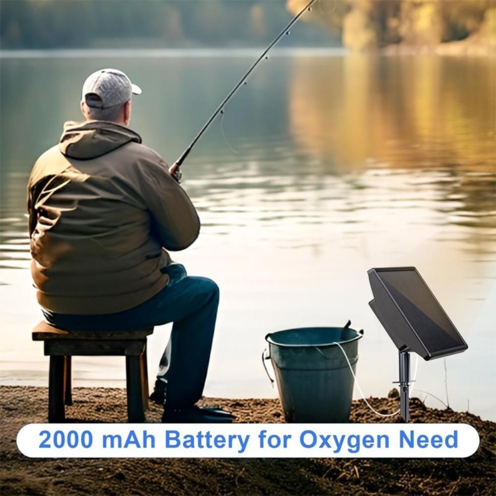 Durable Fish Tank Aerator Low Noise Air Pump Aerator Fishing Aerator Solar Oxygen Pump Pond
