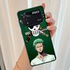 Black Soft Shell Case for Xiaomi Poco X4 Pro M5s M7 X3 NFC C40 C50 X5 C75 F3 F7 X7 C71 M3 M4 Pro C51 C61 One Piece Zoro Anime