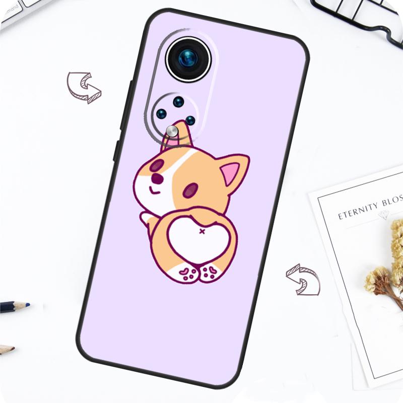 Мультяшный чехол для собаки Welsh Shiba Corgi для Honor Magic 7 5 6 Pro Honor 200 Pro X9b X9a X8b X8a X8 X9 X9c 50 70 90 Lite