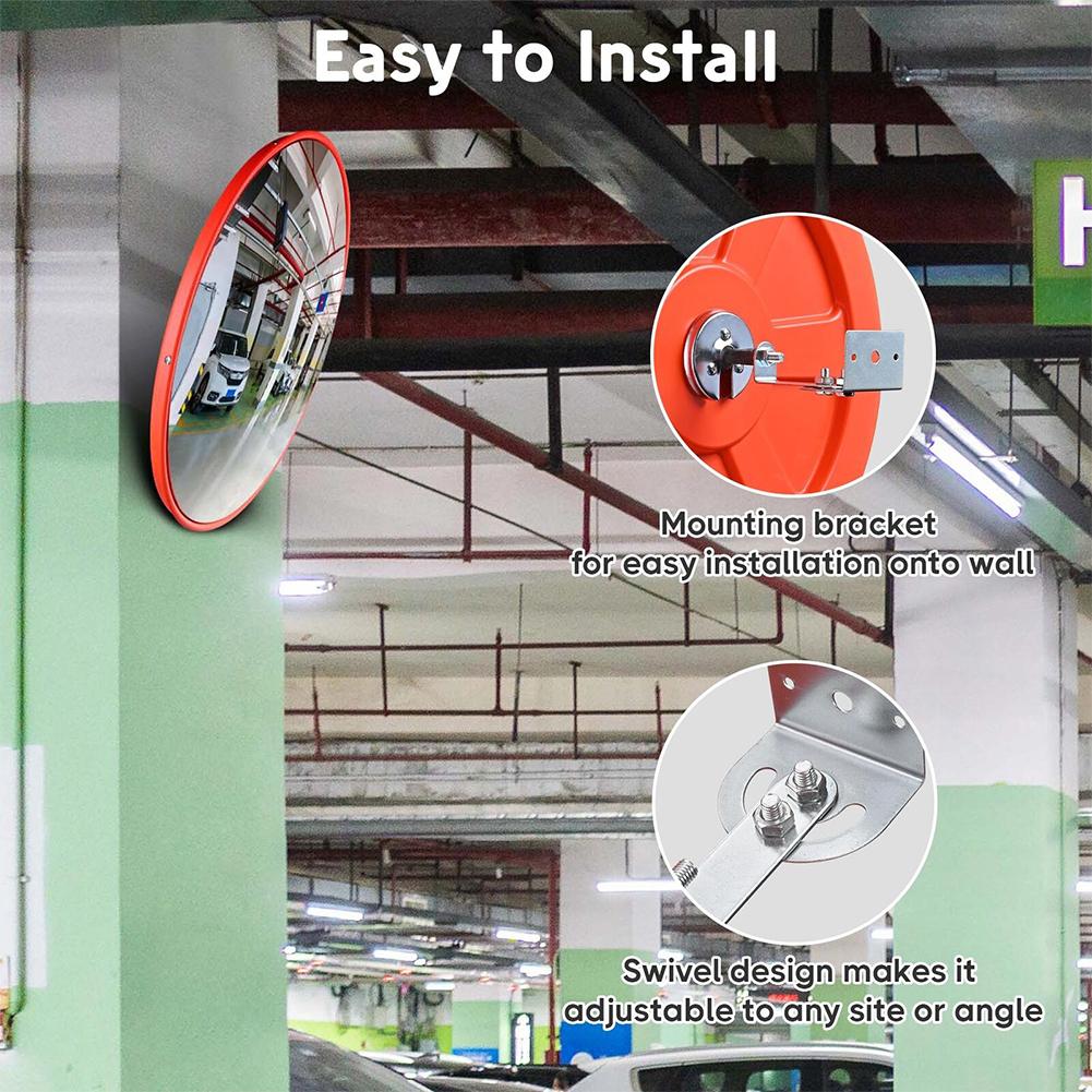 Выпуклое зеркало 17 11/16\" X 3 1/8\" PP & PC Безопасность парковки
