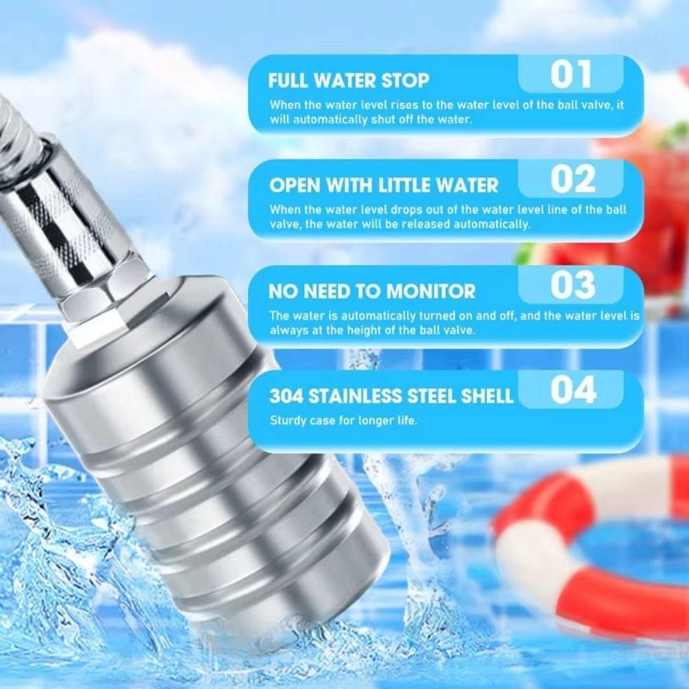 Automatic Floating Ball Valve Waterproof Water Tower Shutoff Valve Shutoff Valve Restaurant