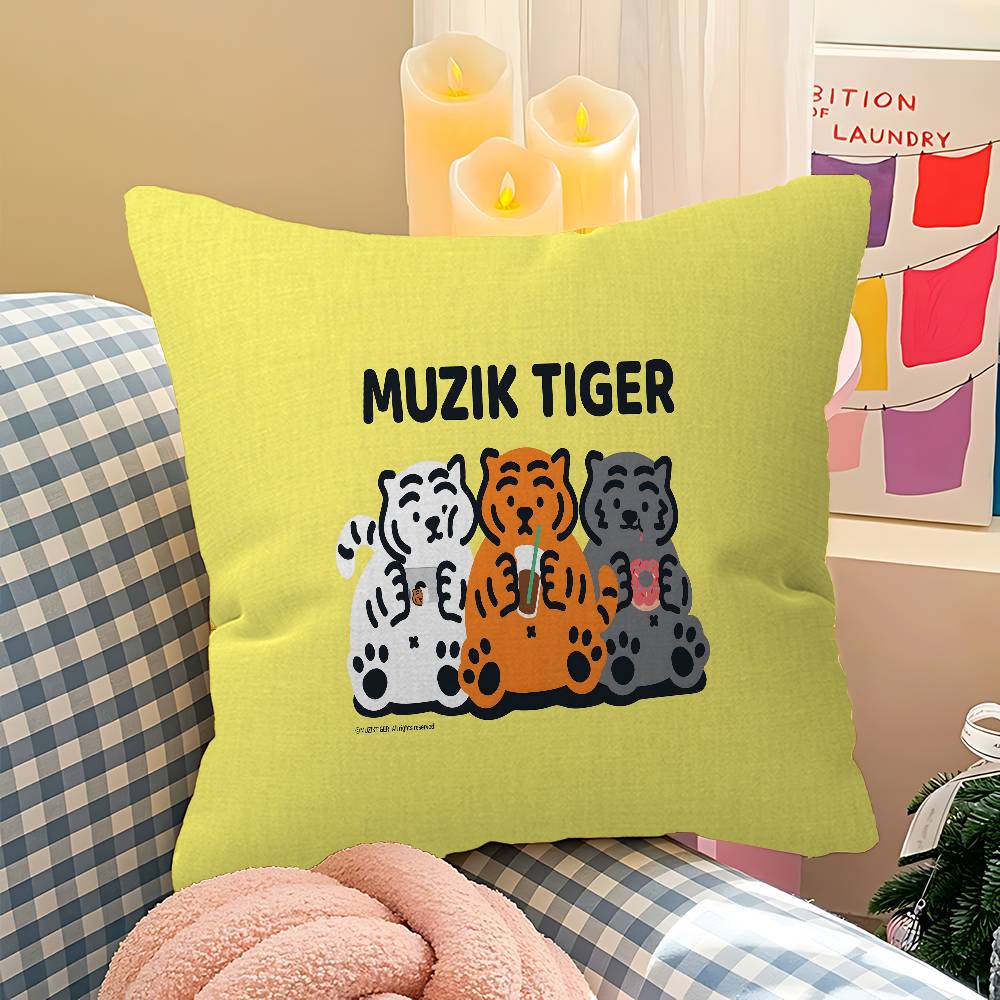 MMUZIKS TTIGER Pillow Cover Design cushion Cover decor Holiday Decorati