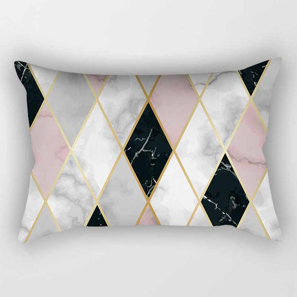 Розовая геометрическая полоса, прямоугольная наволочка 30*50 см, диванная подушка для объятий, наволочка для гостиной, спальни, стильный домашний декор