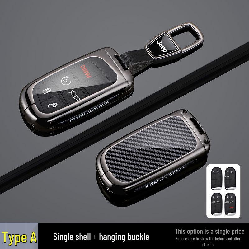 Replacement Shell for Dodge Journey, Jeep Grand Cherokee, and Chrysler Smart Key Remote.