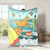 Pokemon Cute Dragonite Printed Blanket Cartoon Flannel Fluffy Soft Blanket for Adult Kids Plush Sofa Bed Car Camping for Gifts