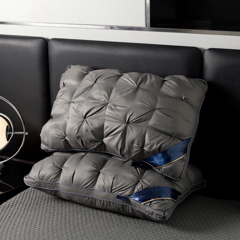 Подушка для поддержки шеи с не проминающимся наполнителем и чехлом, 48x74 см, Идеально подходит для дома, отеля или общежития